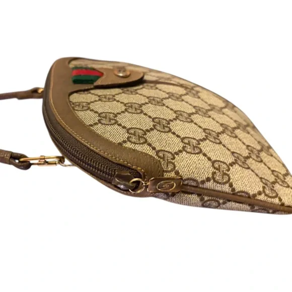 Authentic Vintage Gucci GG Supreme Web Sherry Line Domed Shoulder /Crossbody Bag - Picture 9 of 10